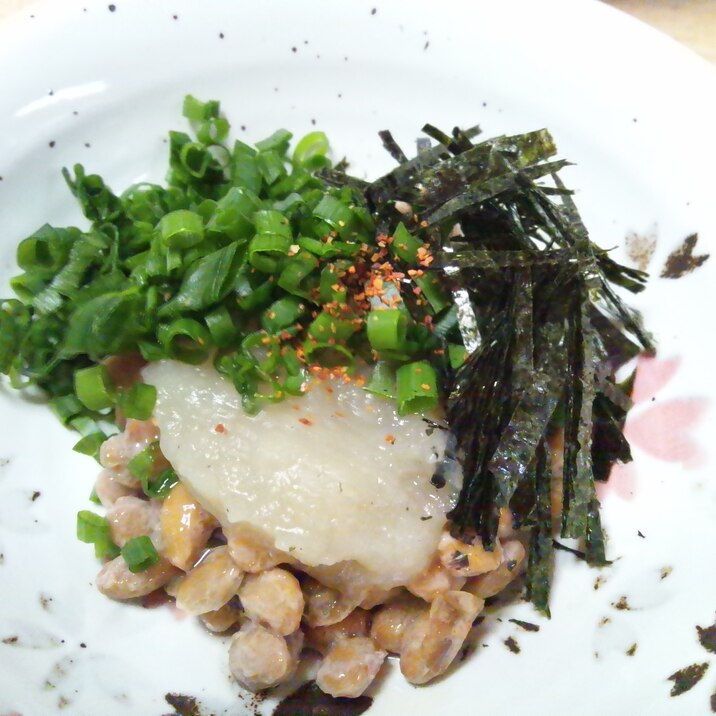 玉ねぎ氷 納豆 ネギ 海苔で♪毎日食べたい健康納豆